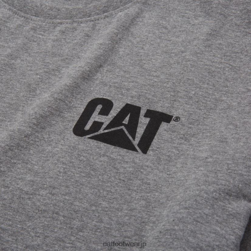 トレードマークのTシャツ ダークヘザーグレー 男性 N2JB0V213 Caterpillar |トップス＆アウター